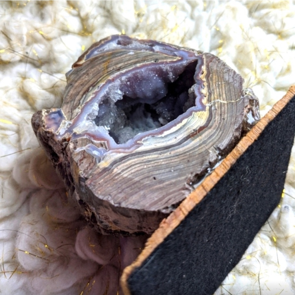 Galaxy Geode Quartz Druzy Crystal - Picture 9 of 11